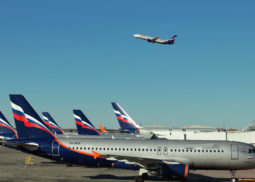 Airplanes at Sheremetyevo Airports, Moscow, Russia