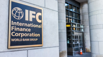IFC entrance with sign of International Finance Corporation World Bank Group